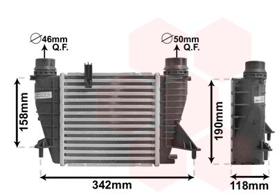VAN WEZEL Kompressoriõhu radiaator 43004553